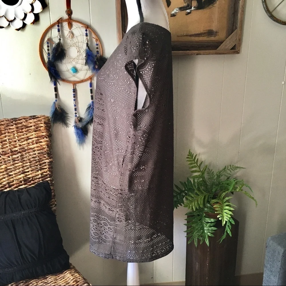 Merona lace mesh coverup